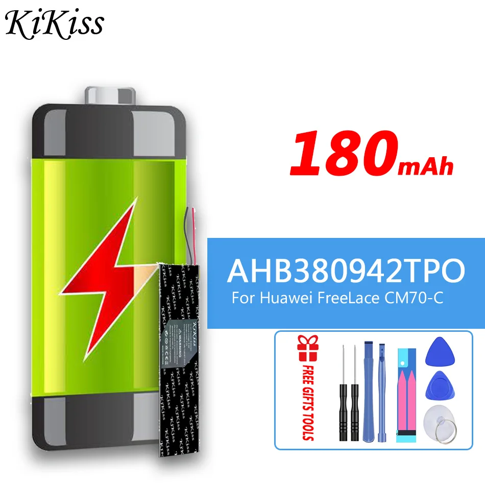 

180mAh KiKiss Battery AHB380942TPO For Huawei FreeLace CM70-C/FreeLace Pro M0002 Wireless Digital Batteries