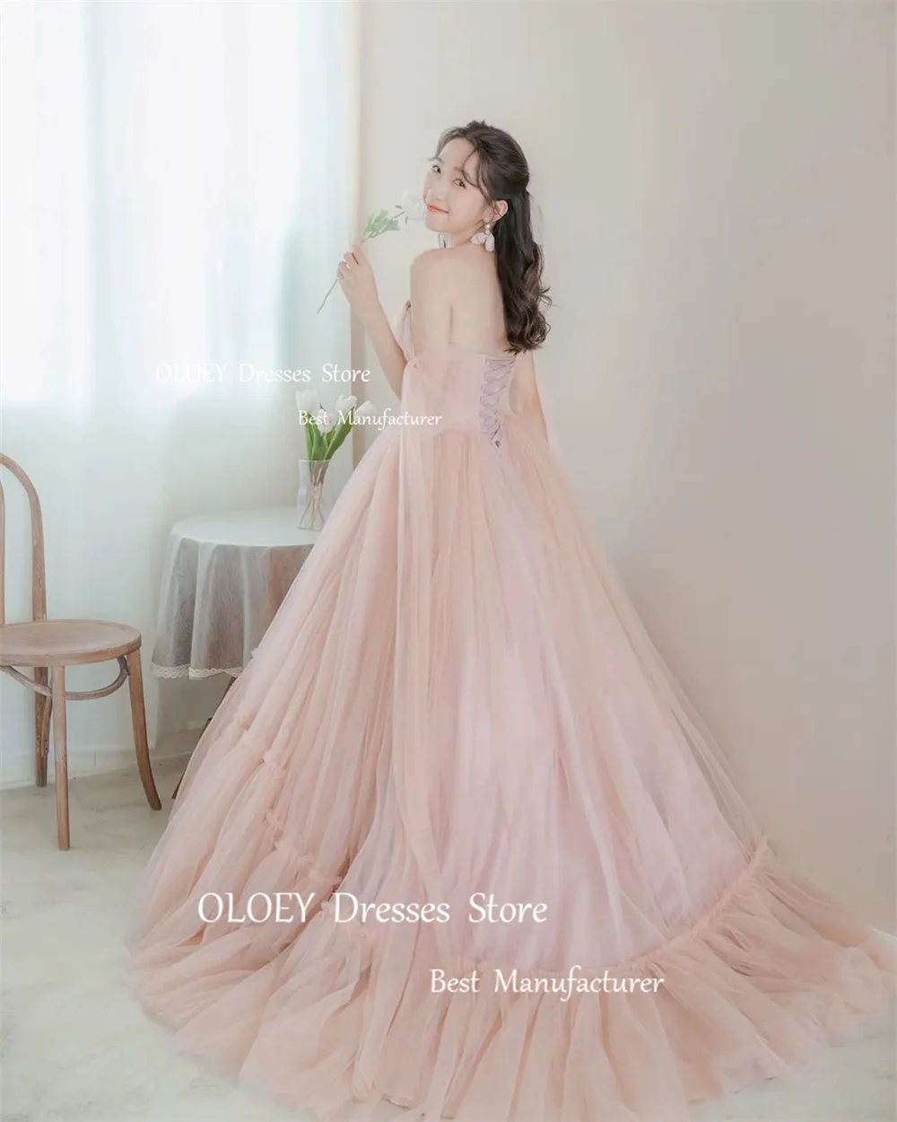 OLOEY элегантные платья для выпускного вечера корейские и Японские Свадебные