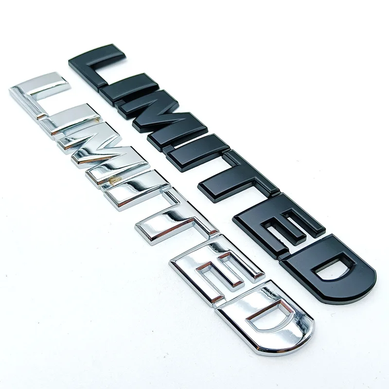 

Автомобильный 3D металлический хромированный черный значок-наклейка роскошный ограниченный выпуск с буквами Эмблема для логотипа подходит...