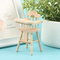 112 dollhouse mini dining chair high chair baby dining chair model kitchen furniture accessory for doll house decor pretend toy