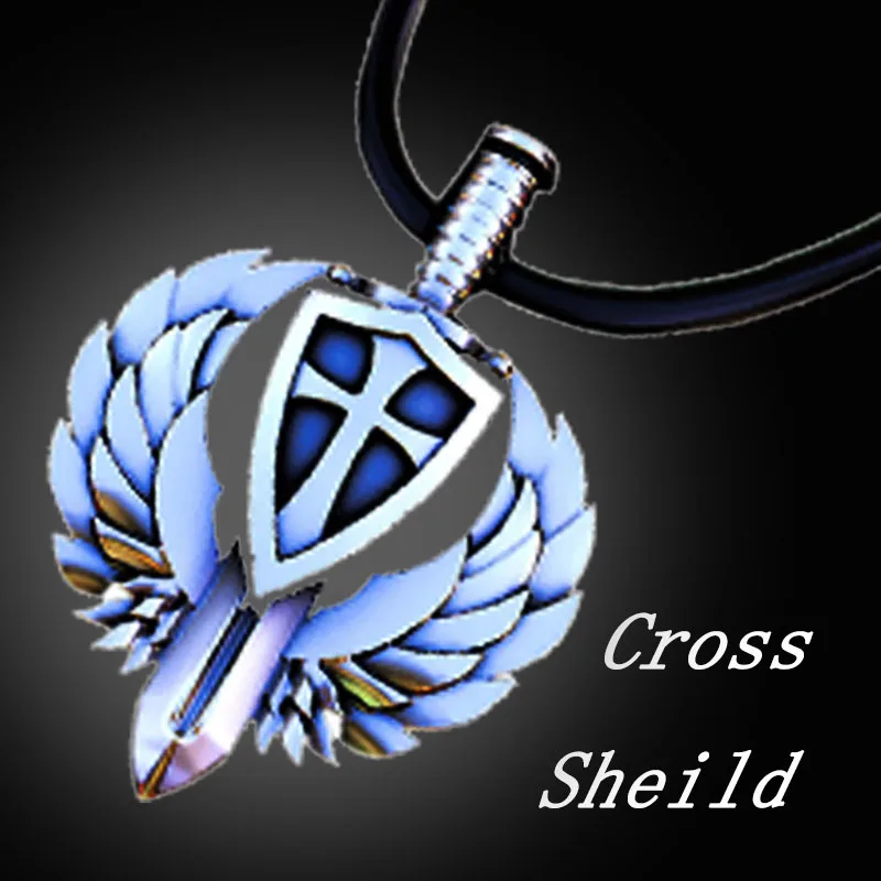 цепочка на шею женская подвеска украшения Мужской крест щит в форме крыла меч