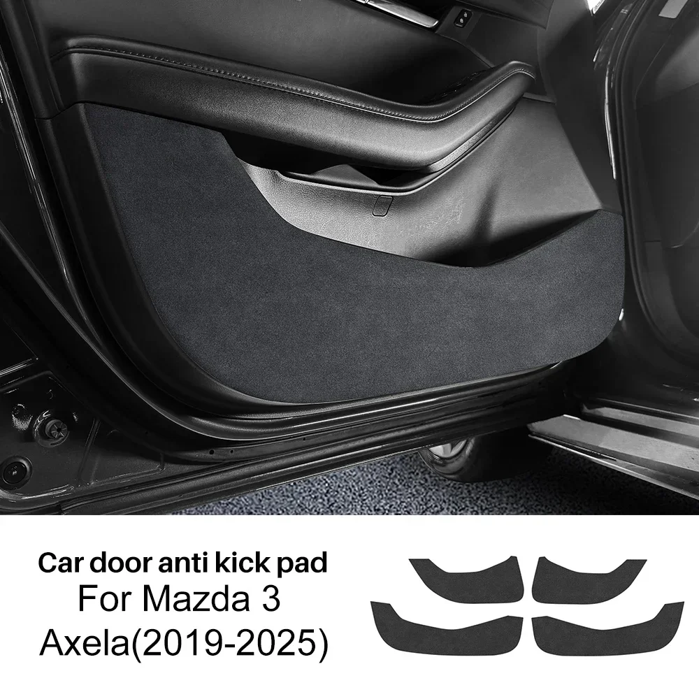 

Для Mazda 3 BP 2019 2020 2021 2022 2023 2024 2025 Mazda3 Axela LHD RHD автомобильная противоударная накладка замшевая кожа аксессуары защита двери