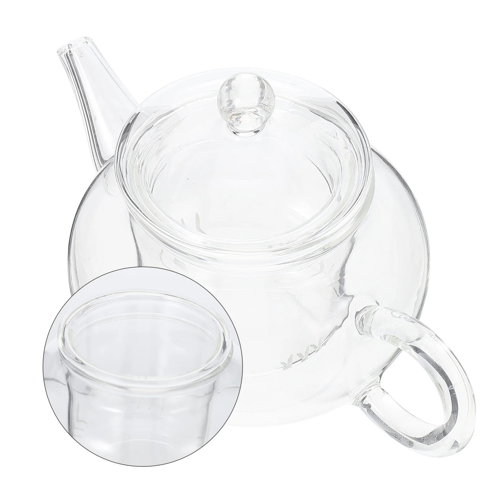 

Filter Teapot Heat-resistant Clear Scented Kettle Infuser Handheld Transparent Exquisite Ceramic