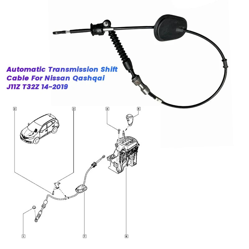 Кабель автоматической коробки передач 34935-4CE0B для Nissan Qashqai J11Z T32Z 14-2019 349354CE0B