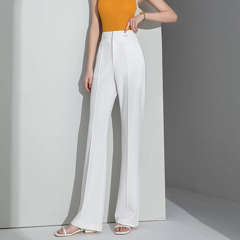 От S до 4XL 2024 весна-лето новые прямые брюки с высокой талией женские офисные