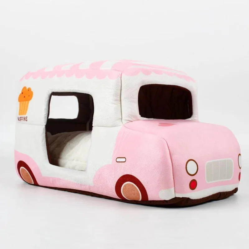 

Cute Car Shaped Pet Cat Bed House Chihuahua Yorkie Small Dog Cat Nest Cave Winter Warm Soft Puppy Sofa Kennel Pet Supplies