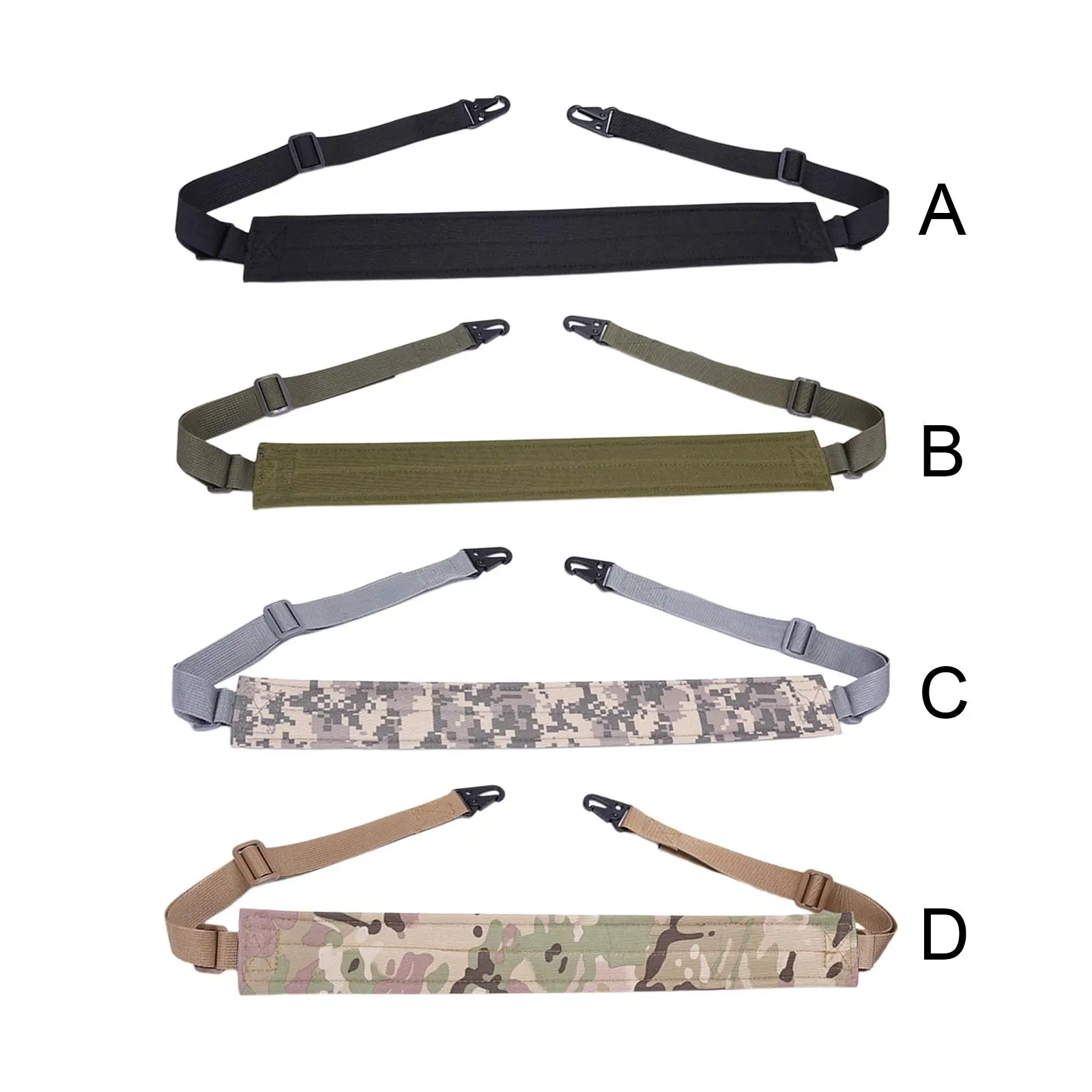 

2 Point Sling Tactical Gun Sling Strap with Shoulder Pad Safety Lanyard for Hunting Accessories Shooting Fishing Camping Hiking