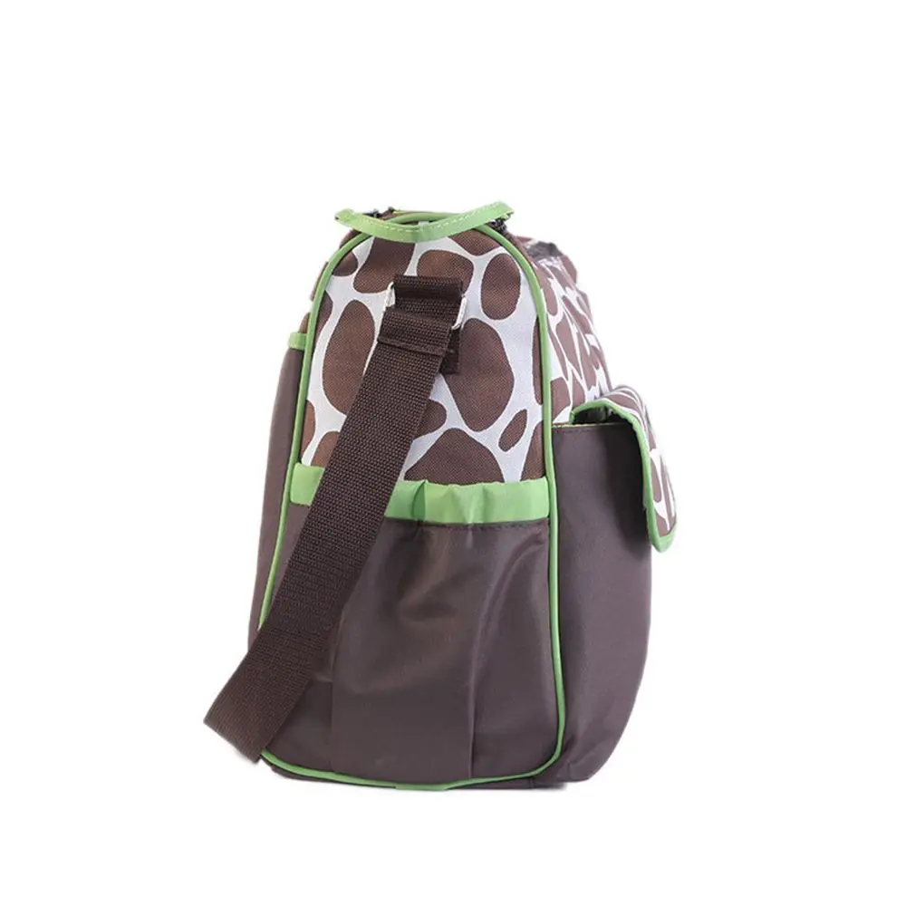 

Travel Nursing Cartoon Giraffe Nylon Leopard Nappy Bags Storage Bag Diaper Bag Mummy Bag