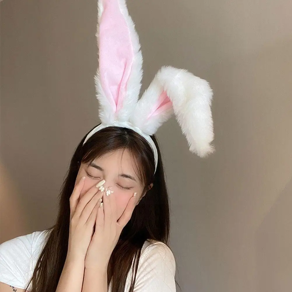 

Lolita Rabbit Bunny Ears Hair Band Easter Adult Kids Decorations Cute Ear Rabbit Plush Headwear Accessories Headband Party K2A8