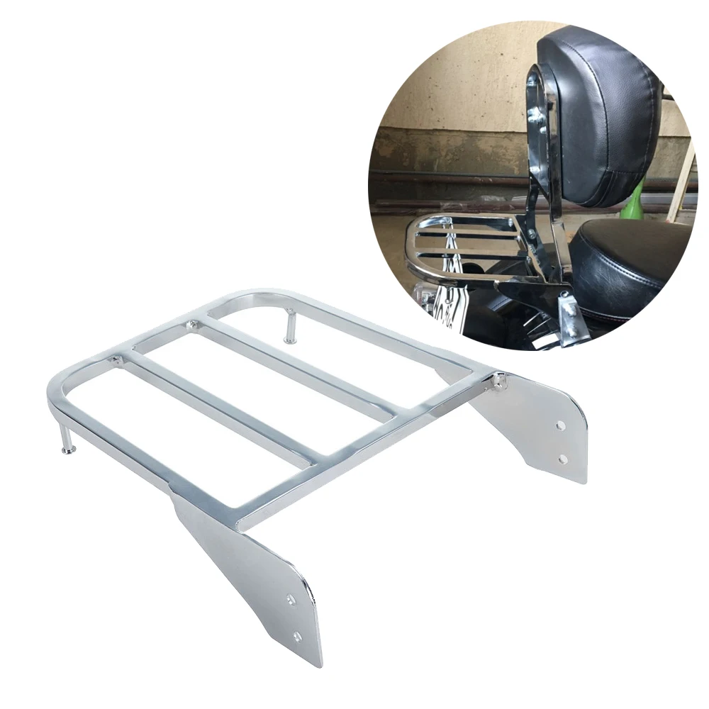 

Motorcycle Chrome Backrest Sissy Bar Luggage Rack Shelf For Suzuki Intruder Volusia VL800 2001-2011 02 03 04 05 06 07 08 09 10