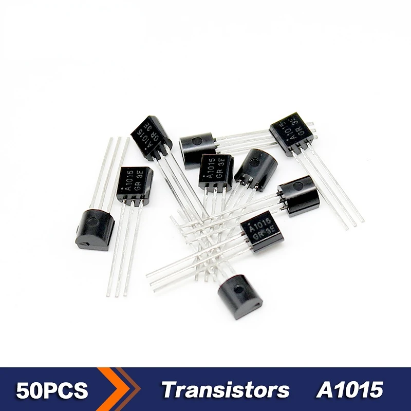 

50pcs/lot A1015 2SA1015 TO-92 Transistor PNP Transistors 50V 150MA New and original IC Chip