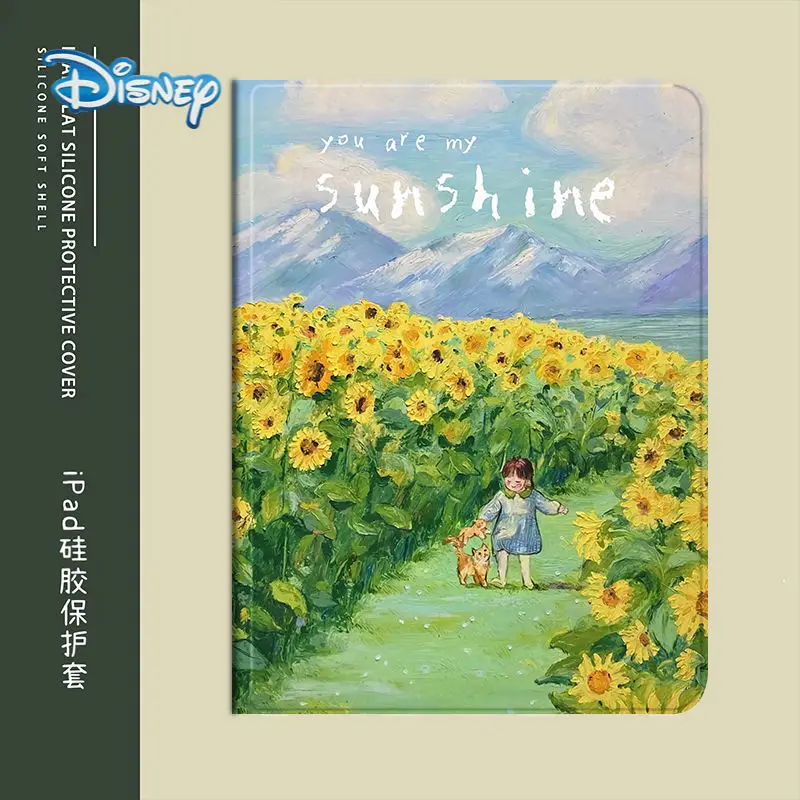

Disney Cartoon Painting Flip Tablet Case For iPad Air 4 3 2 1 Mini 6 5 Pro 2017 2018 2019 2020 Leather Smart Funda Stand Cover