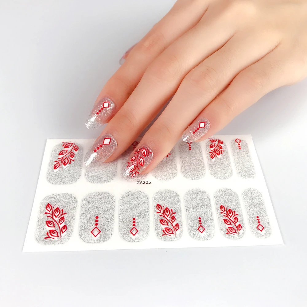 

Manicure False Nail Art Stickers Decals Flower Designs Press On Foil Stick-On Decorative Accessories Beauty Finger Polish Grace