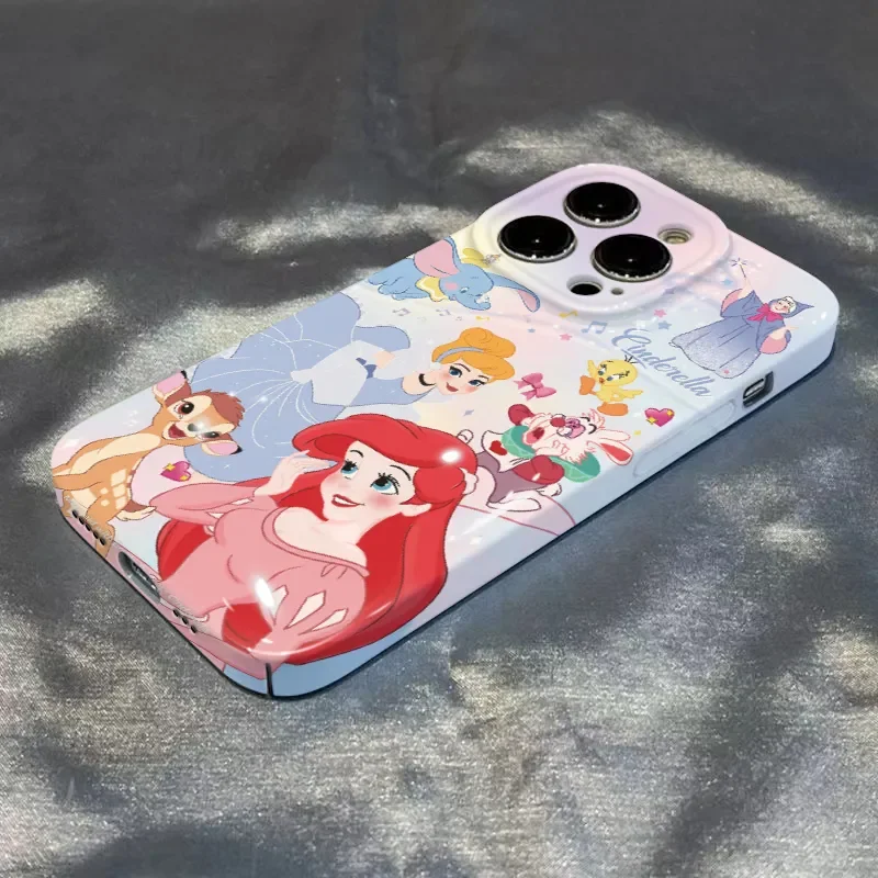 

Disney Princess Cartoon Phone Case For iPhone 14 13 12 11 Pro Max X XR XS MAX SE 2020 8 7 Feilin silky feel Cover