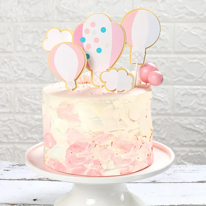 

1 Набор воздушных шаров, Радужный Топпер для торта, флаг для детей на день рождения, свадьбу, Топпер для кексов, праздвечерние чный флаг для выпечки, украшение для торта «сделай сам» для будущей мамы