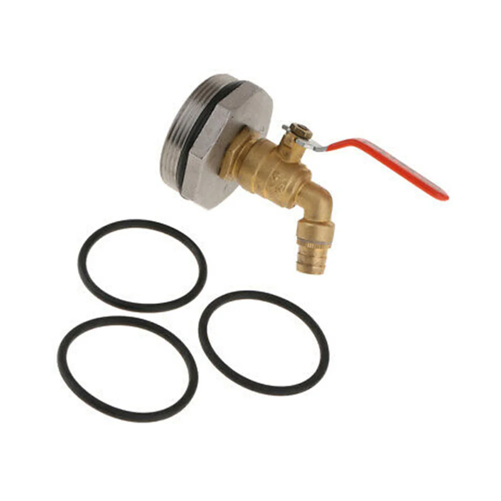 

D50 Oil Barrel Valve Tap Kit Stainless Steel Ton Barrel Replacement Outlet Faucet And O- Seal Set Garden Watering Tools