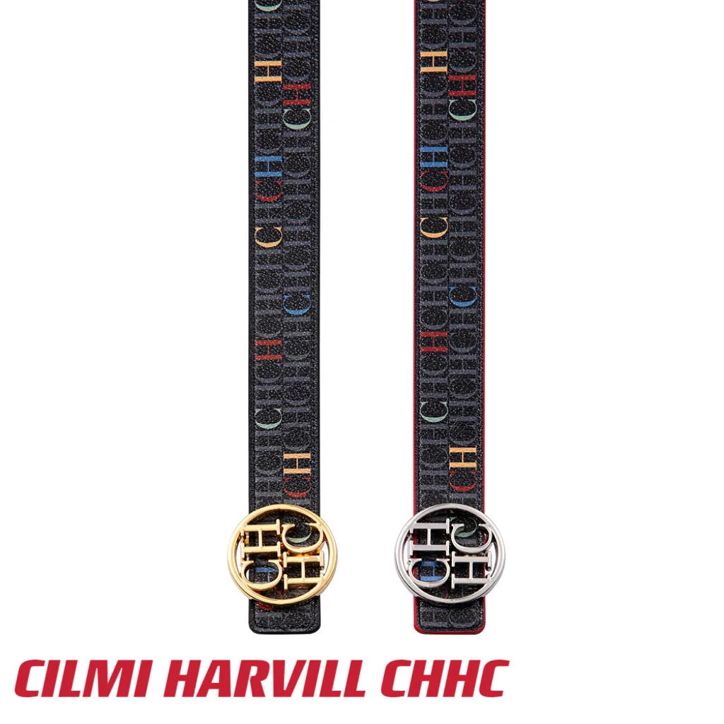 

CILMI HARVILL CHHC Summer New Women's 100cm Leather Belt Material Double sided Universal Circular Hardware Leisure Travel