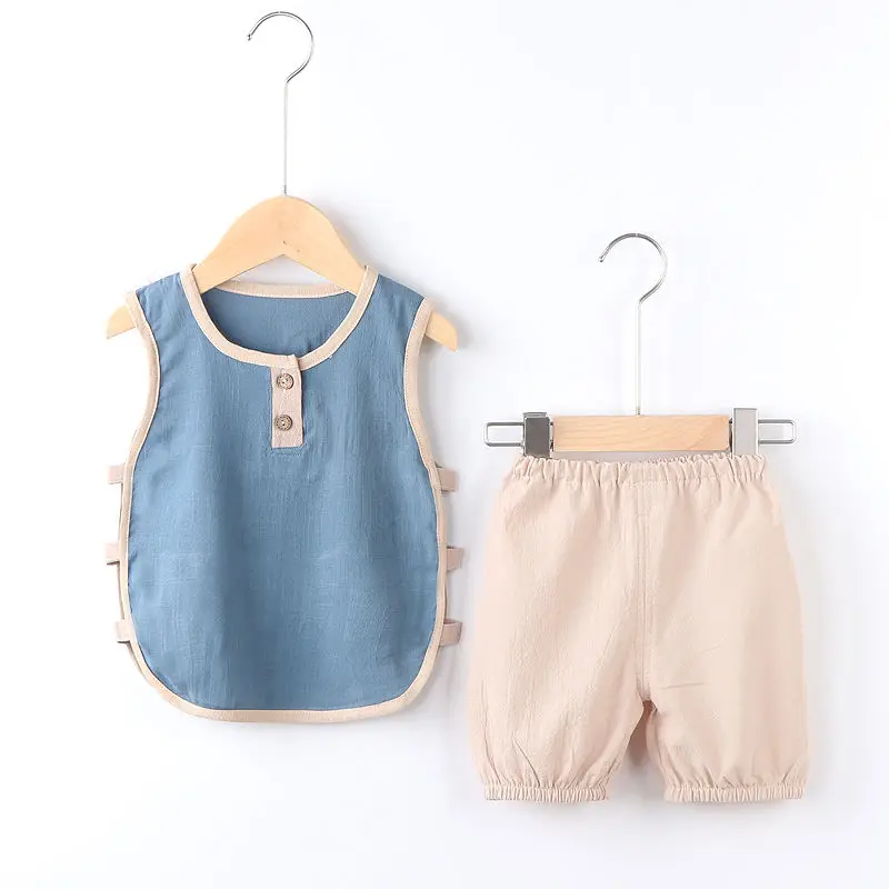 

[Cool/cool] children's summer clothes boy vest suit girl baby short-sleeved suit T-shirt bloomers baby boy clothes set
