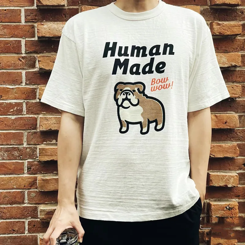 

Harajuku Japan Luxury Brand HUMAN MADE T Shirt Men Big Mallard Tiger Dog Print T-Shirt Girls Don’t Cry Tee Oversized Tops Unisex