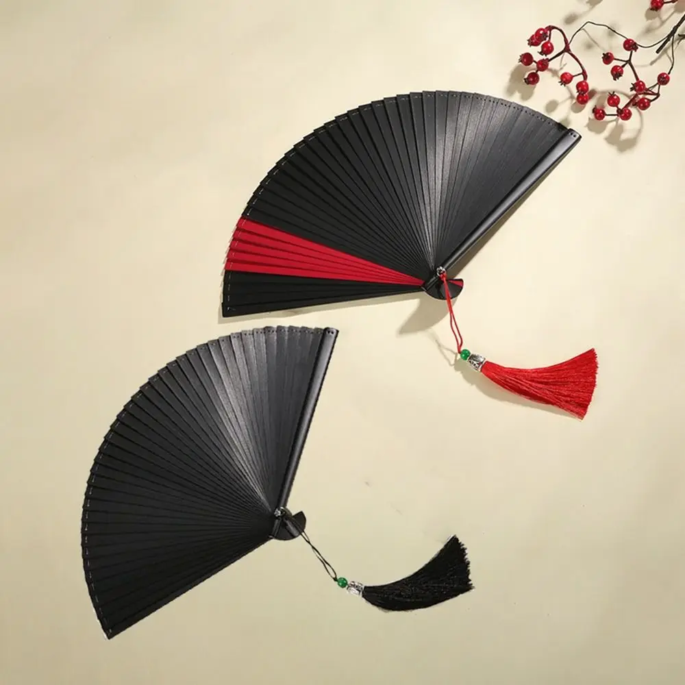 

Бамбуковые складные вееры в японском стиле, ретро веер для кимоно, украшение, декоративный веер для классических танцев, реквизит для танцев, свадебный подарок