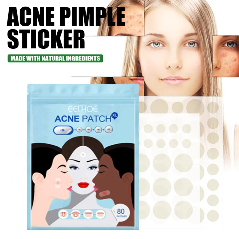 

22/24/72/80 Pcs Hydrocolloidal Clear Acne Patch Facial Blemishes Removal Invisible Concealer Acne Patch Waterproof Beauty