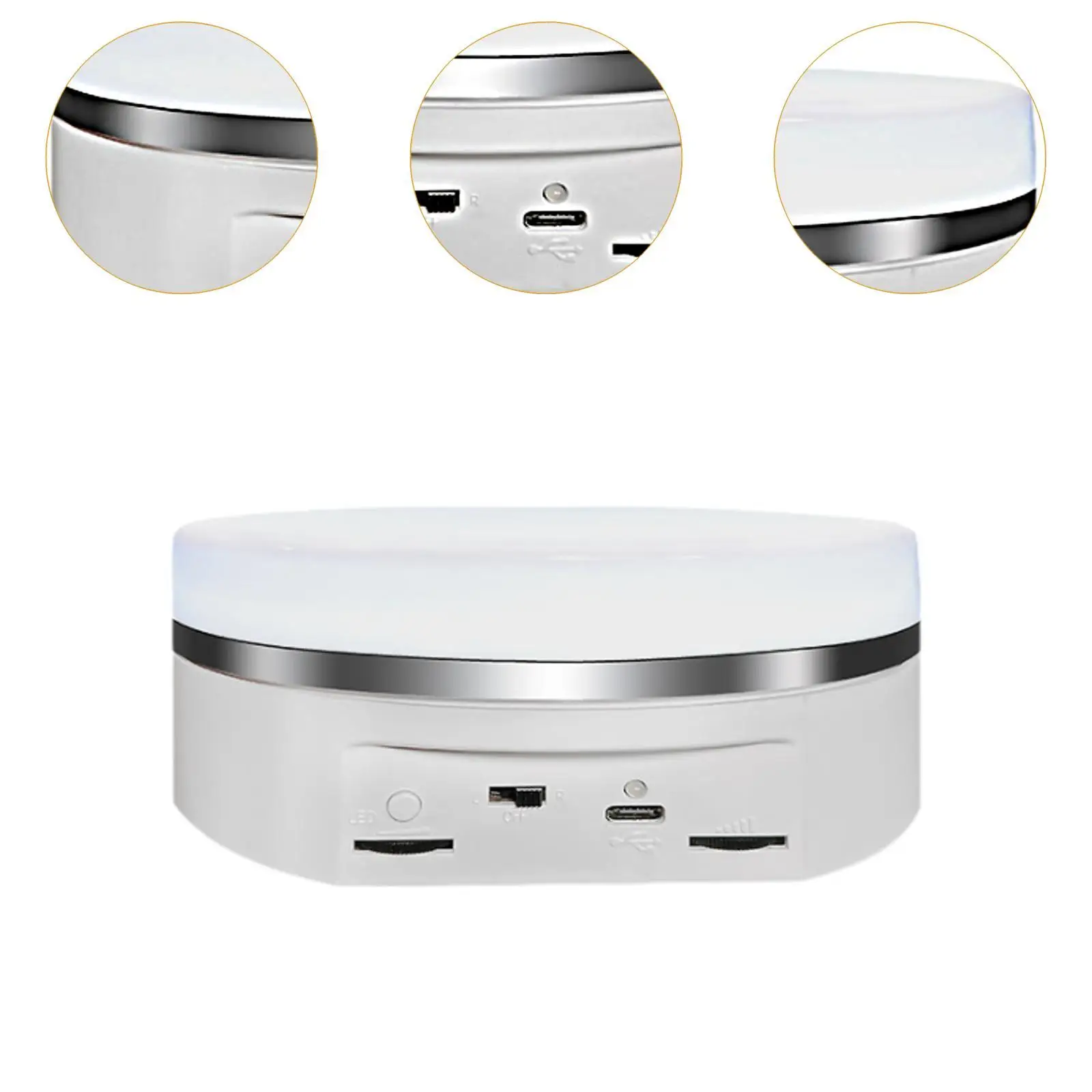 Электрическая вращающаяся подставка для обуви с разноцветной подсветкой