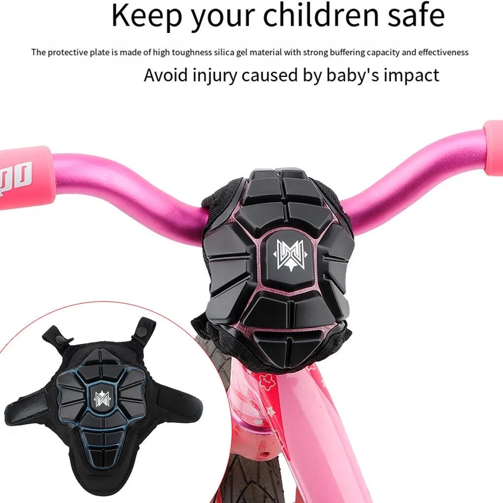 

Чехол на руль противоударный универсальный, амортизирующая защита для груди, детская черная деталь для велоспорта