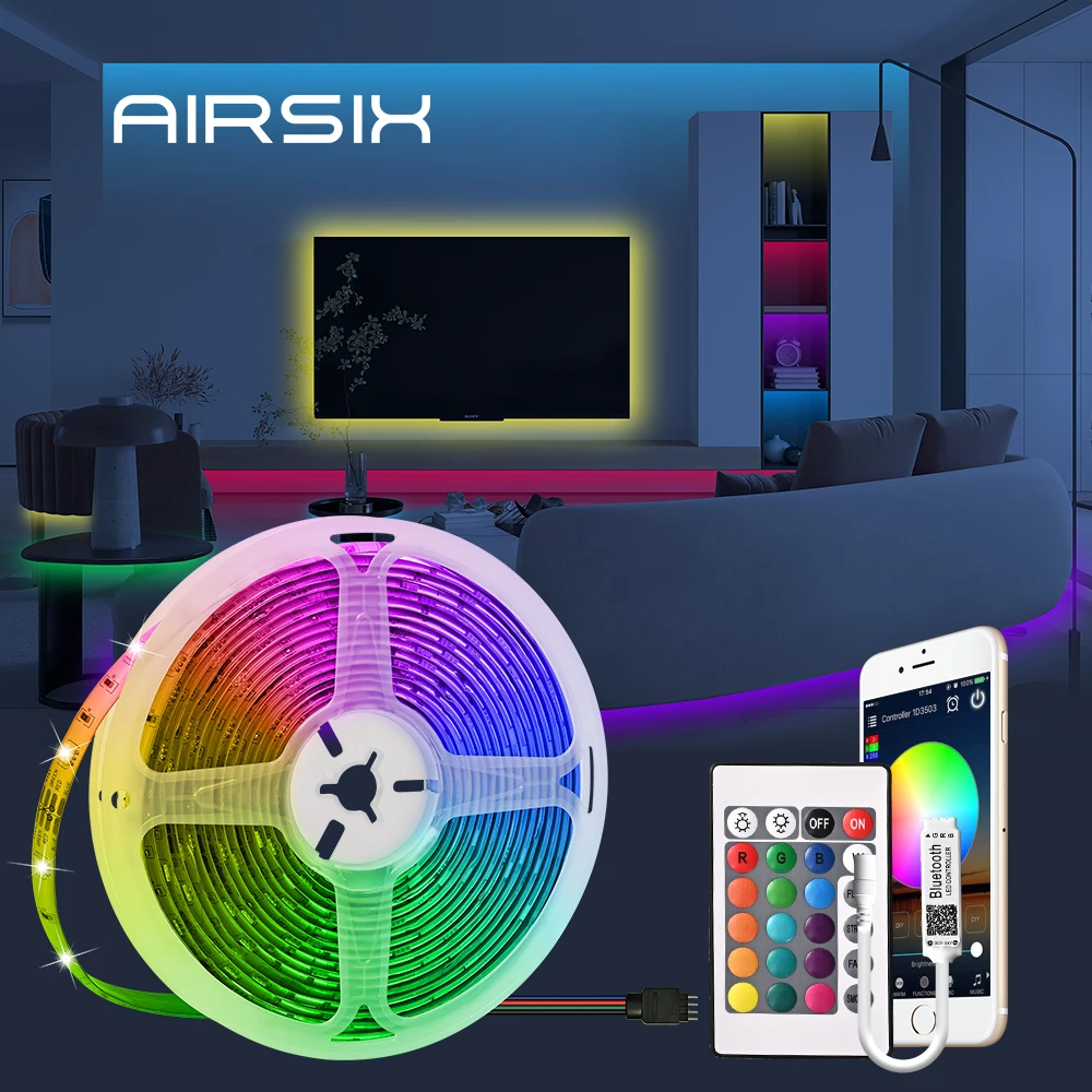 

Подсветка для телевизора Светодиодная лента с питанием от USB RGB5050 для 24-60-дюймового ТВ-зеркала ПК APP Control Bias Хэллоуин Рождество Пасха Гостиная...