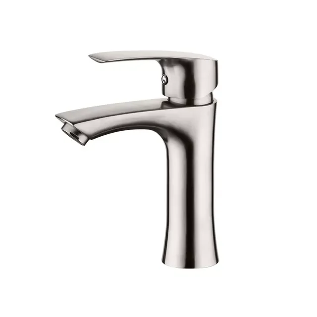 

Basin Faucet Modern Style Bathroom Stainless Steel Deck Mounted bath Cold and Hot Water tap Mixer Handle L71002 L71001