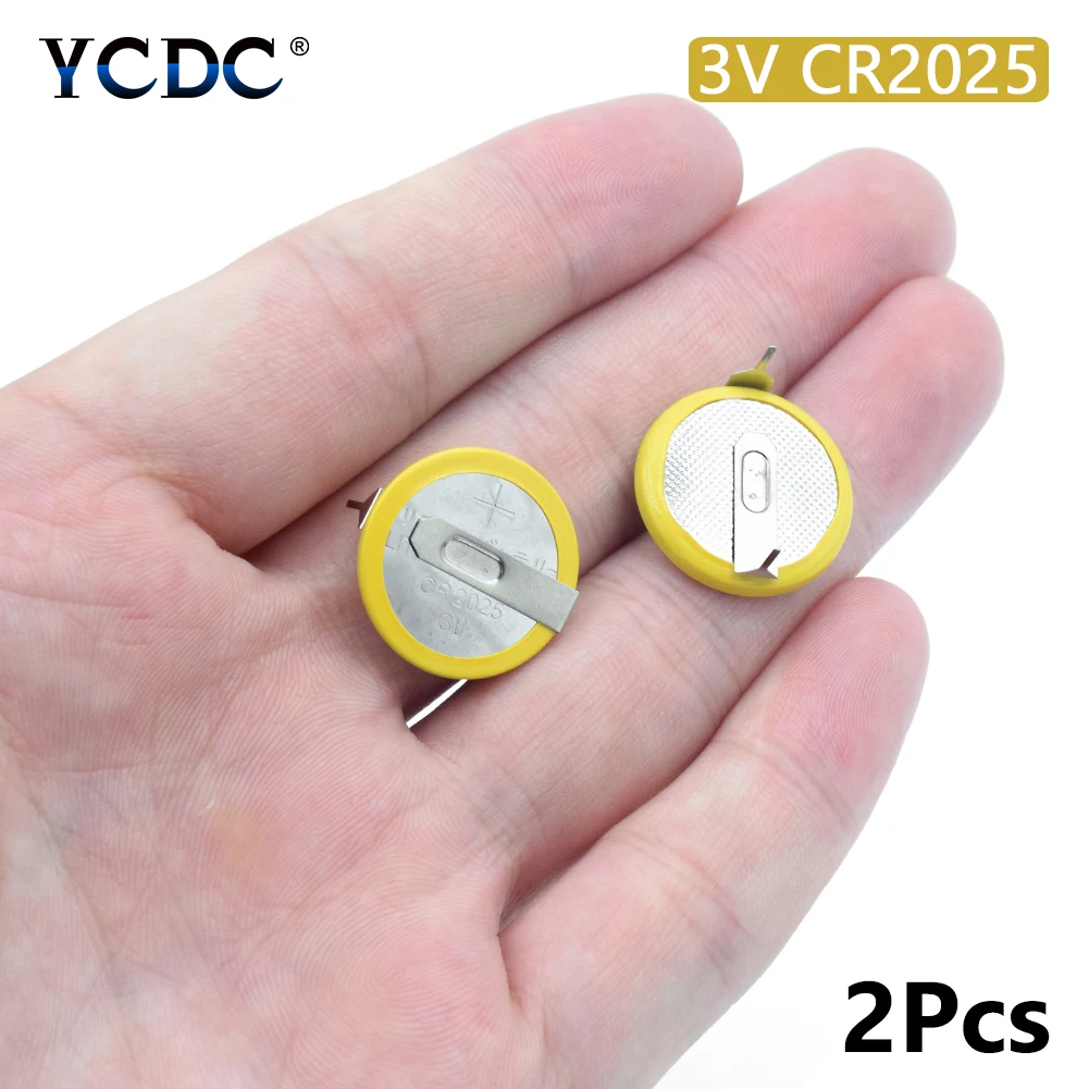 

Батарея CR2025 3V 2 вкладки монетная ячейка для основной доски игрушка электронные весы 2 шт