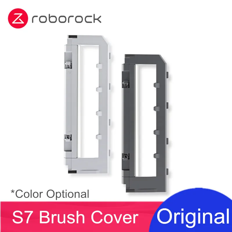 

Original Roborock S7 Q7 Max S7 MaxV Robot Vacuum Mop Cleaner Parts Main Brush Cover Spare Replacements Grey and Black Optional