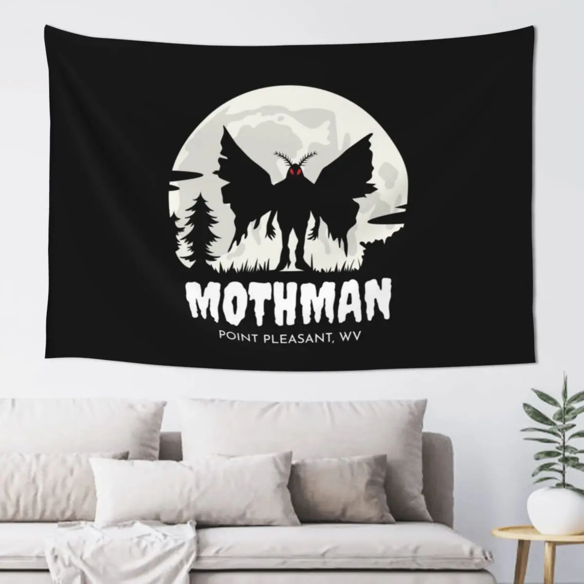 Mothman Point Приятный гобелен с Западной Вирджинии украшение для комнат украшения