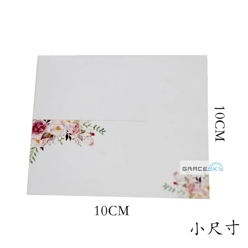 50 шт./лот новые цветы настольные открытки свадебные бумажные визитки сиденья