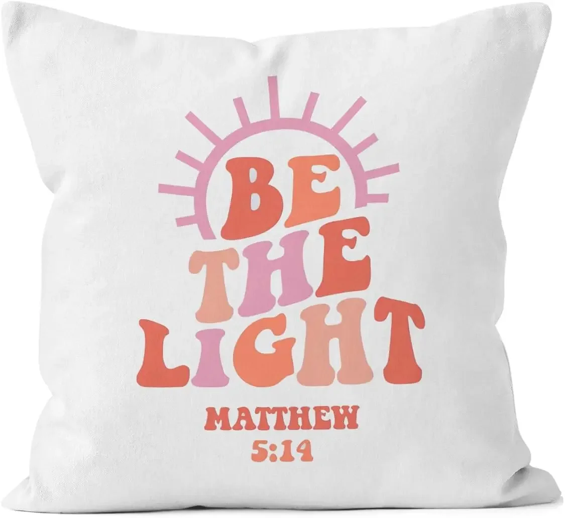 

Подушка с принтом в стиле Библии, мягкая декоративная наволочка для дивана в гостиной, христианские украшения для дома и офиса