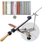 Профессиональная точилка с фиксированным углом, алмазная точилка для ножей, алмазная точилка, точильный камень, набор для заточки ножей, система точилки