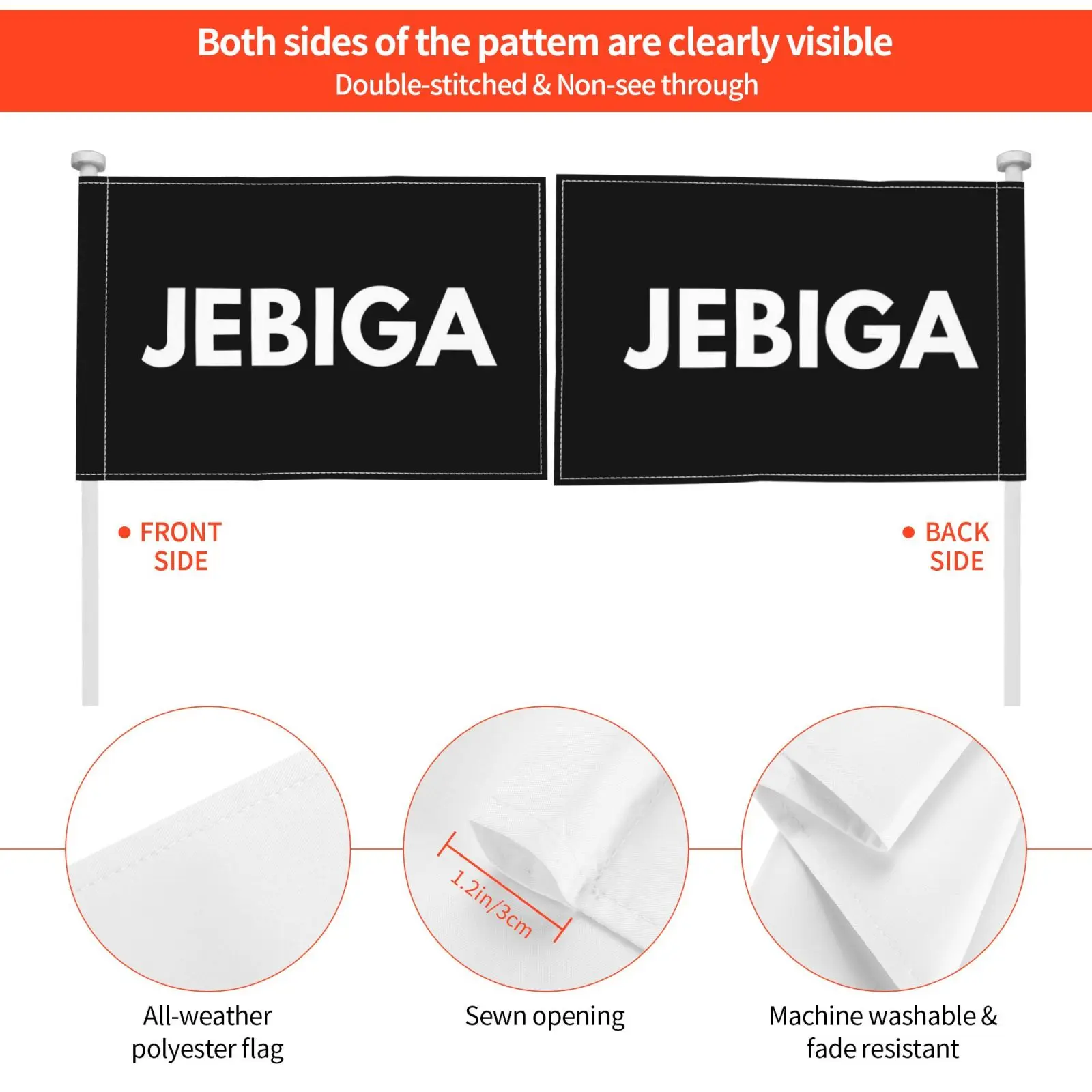 Jebiga уличный декор флаг автомобиля Jebote Сербия сербский Балкан Вия Белград