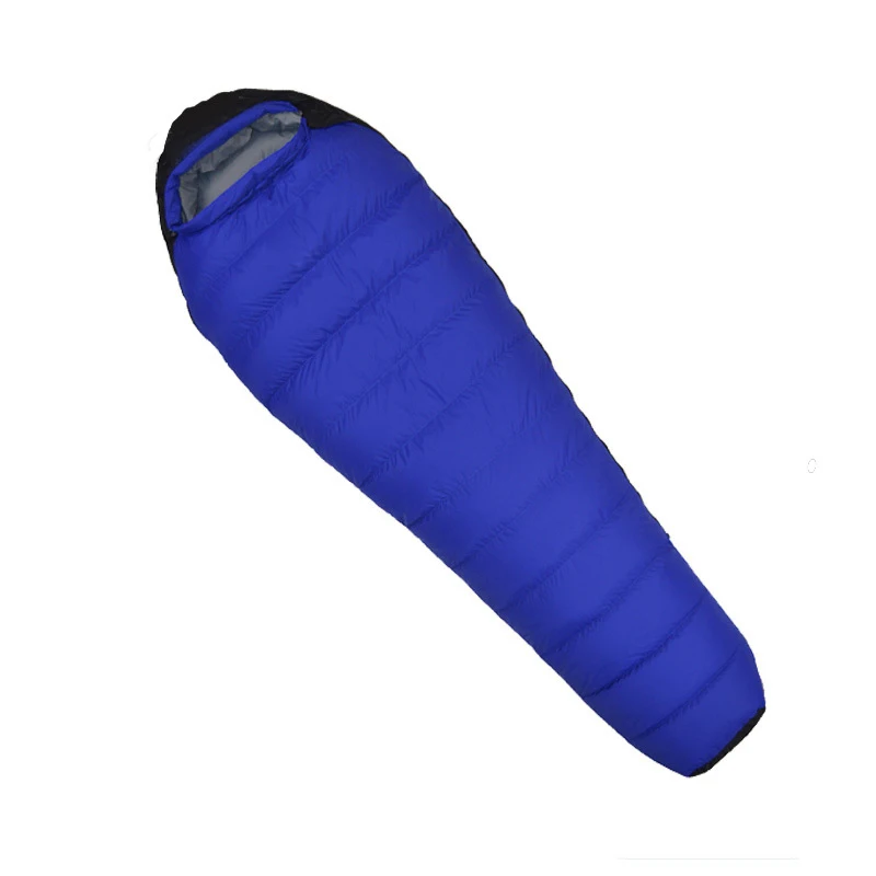 

2000g/2200g/2500G Filling White Duck Down Adult Mummy Sleeping Bag Ultralight Outdoor Camping Tourist Portable Keep Warm Winter