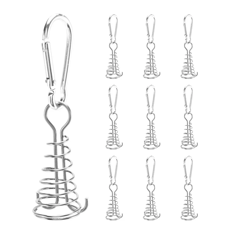 

Спиральный пружинный прищепка Осьминог с карабины прочная веревочная Пряжка Крючки для палаток для кемпинга туризма