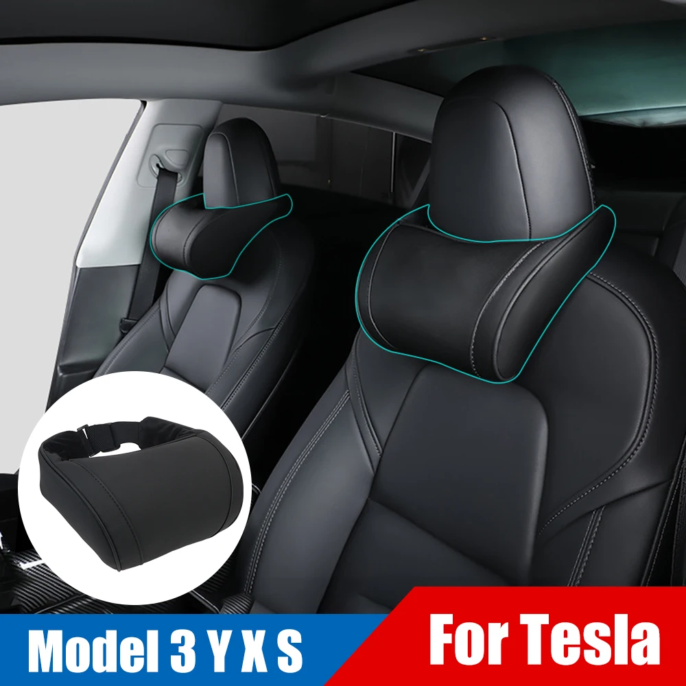 

Автомобильное сиденье, подголовник для шеи Tesla Model 3 Y X S, универсальная подушка для шеи, подушки для подголовника, поддержка головы автомобил...