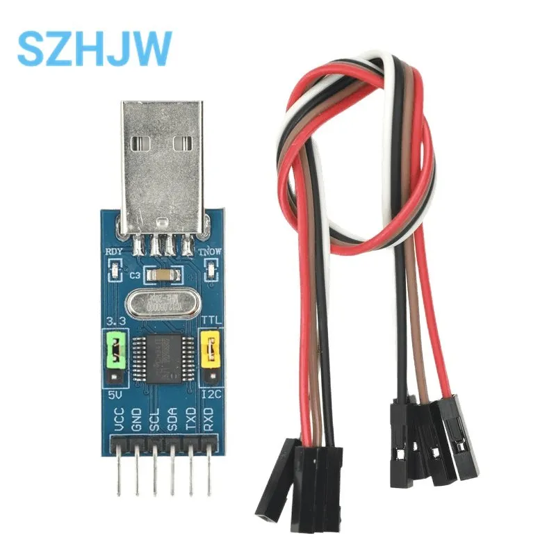 2-в-1 модуль CH341T 3,3 В 5 в USB для I2C IIC UART USB для TTL одночипового последовательного порта загрузчика