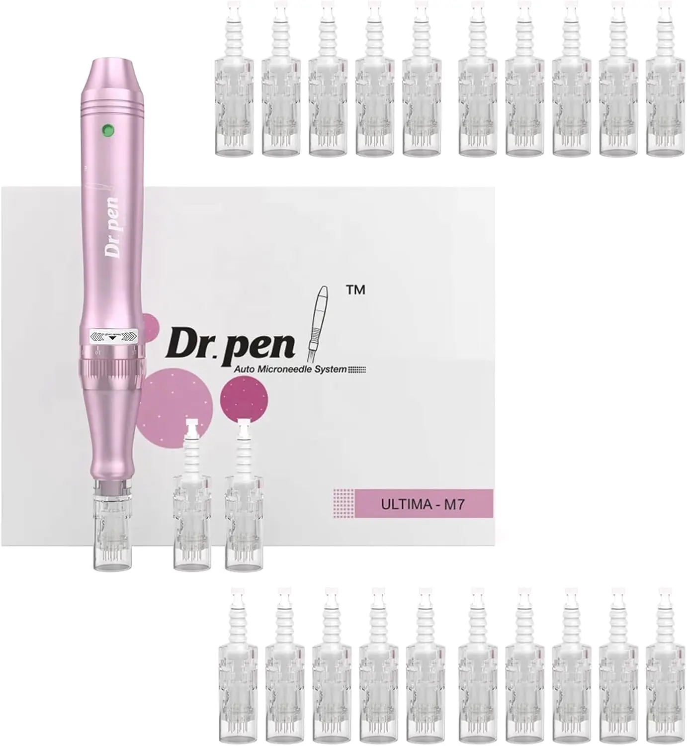 Аутентичный доктор Ручка Ultima M7 со сменными картриджами 12 шт. контактов и 10