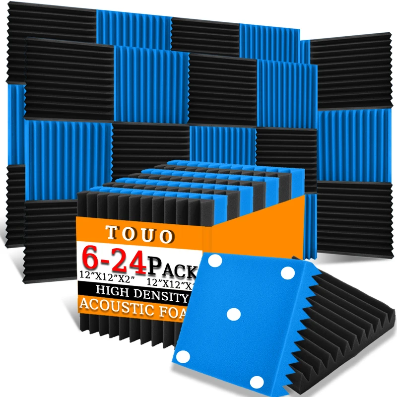 Панели из пены TOUO 6/12/24 шт. для студийной записи Офисная акустическая комната