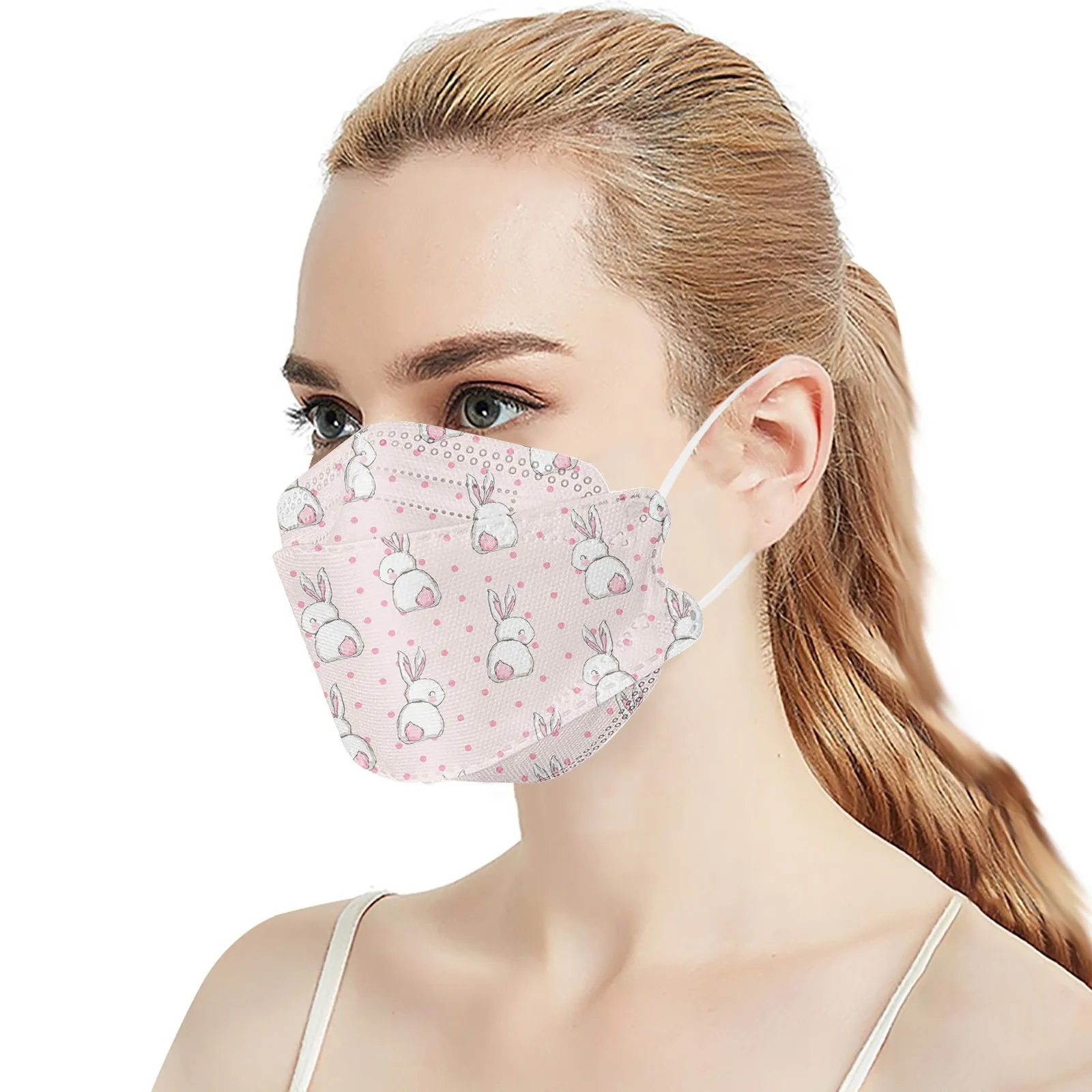 Маска для лица с пасхальным принтом взрослых 10 шт. |