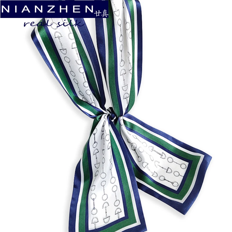 

Женский шарф из натурального шелка, 145x15 см, 60609