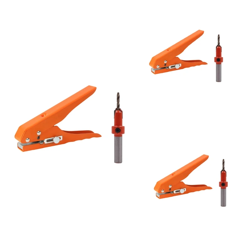 

Edge Banding Punching Pliers Punching Tool Countersink Drill Bit Screw Hole Hat Woodworking Tool Masking Pliers 3X8mm