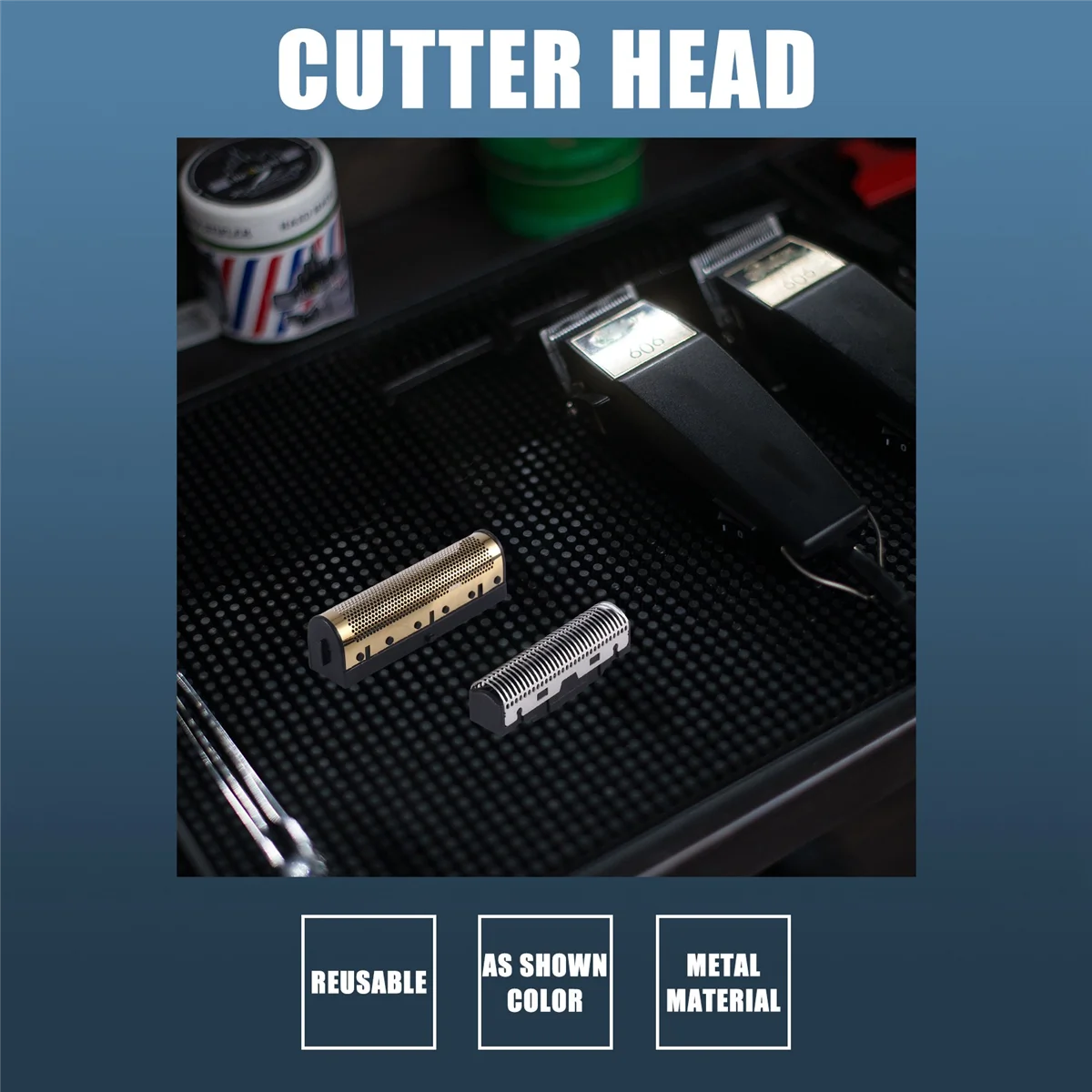 Электрические бритвенные станки лезвия Золотая зернистая сетка и головка резака