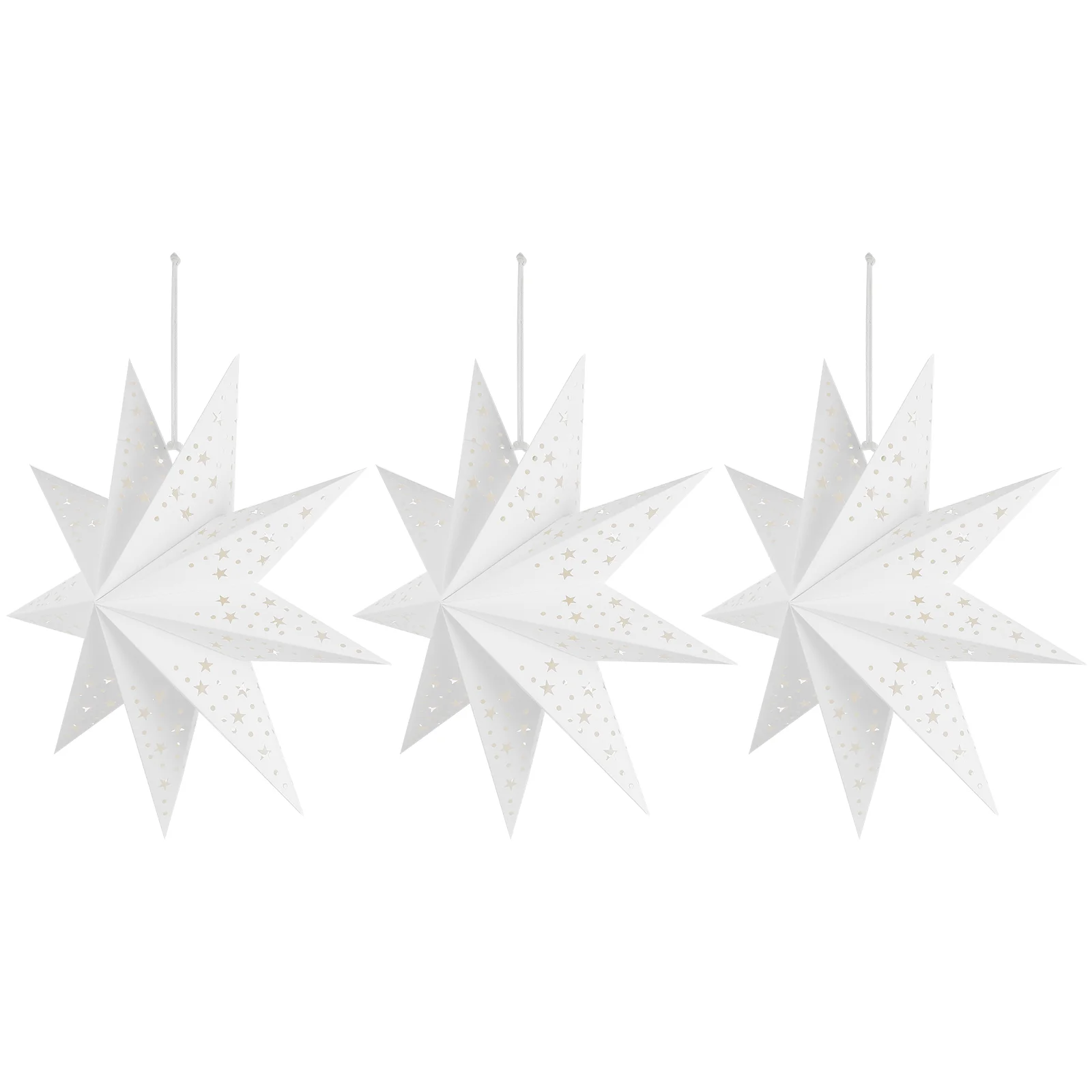 

Star Hanging Lantern Lampshade Paper Holiday Christmas Pendant Ornaments