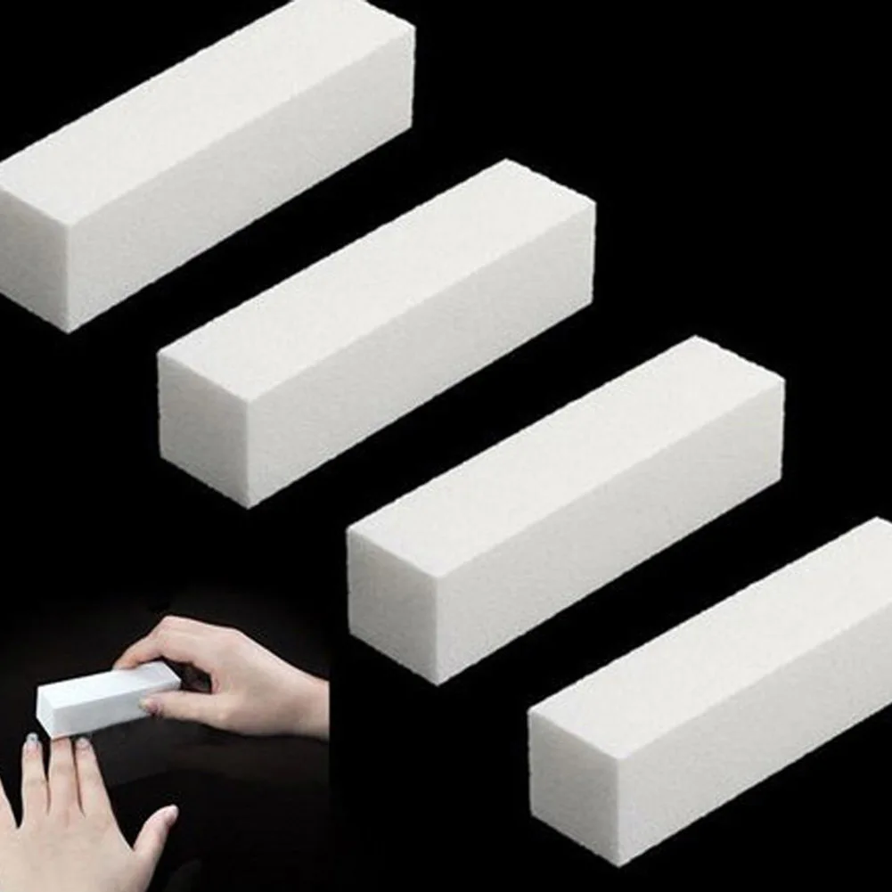 

5Pcs P olished Grinding Nail Buffer Block File Acrylic White Buffer Block Repair Art 70