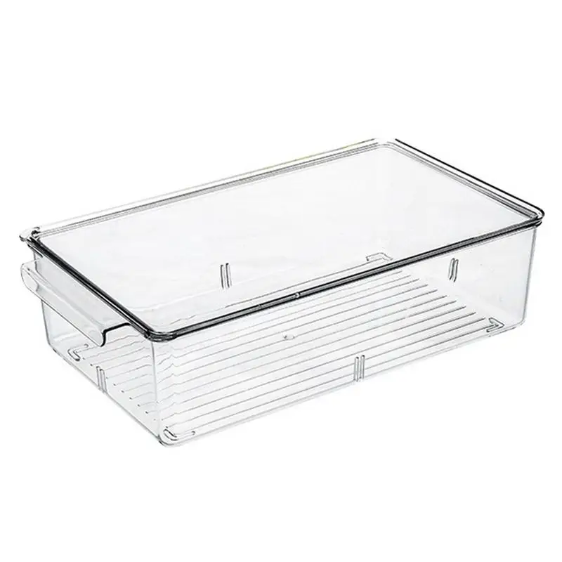 

Stackable Food Storage Bins Fridge Food Containers With Lids Clear Organizers For Food Fruit Drinks Snacks In Kitchen
