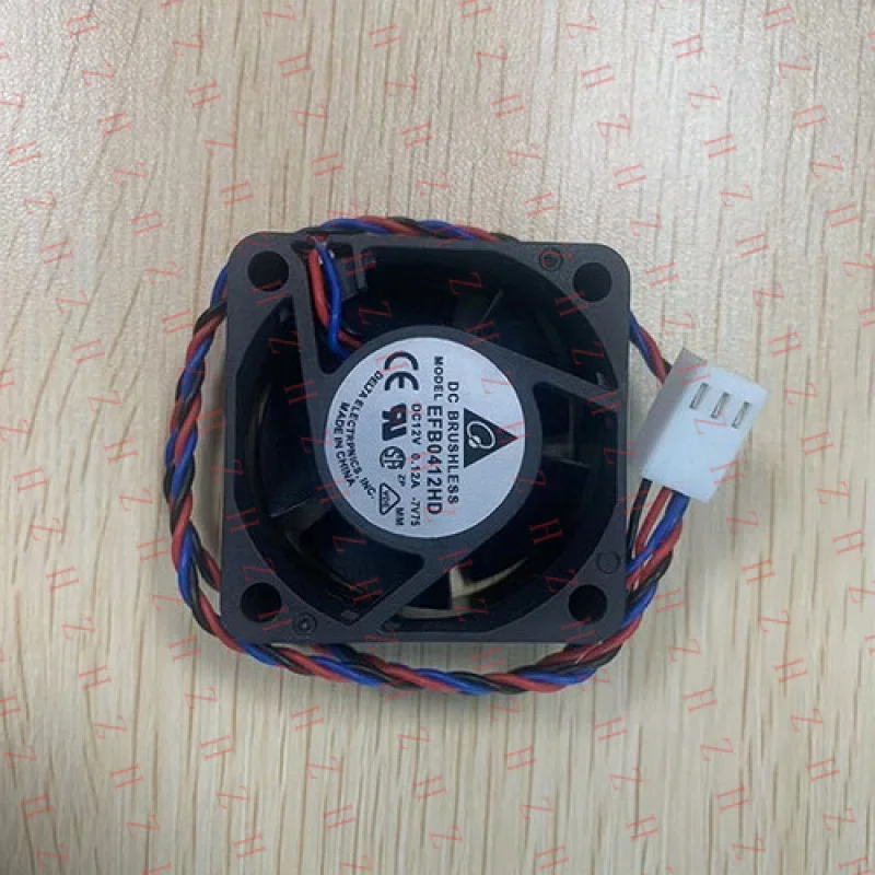 Фото P+ 1 шт. Новый бесшумный охлаждающий вентилятор Delta BRUSHLESS EFB0412HD 4020 DC12V 0.12A 4CM 3Pin №2
